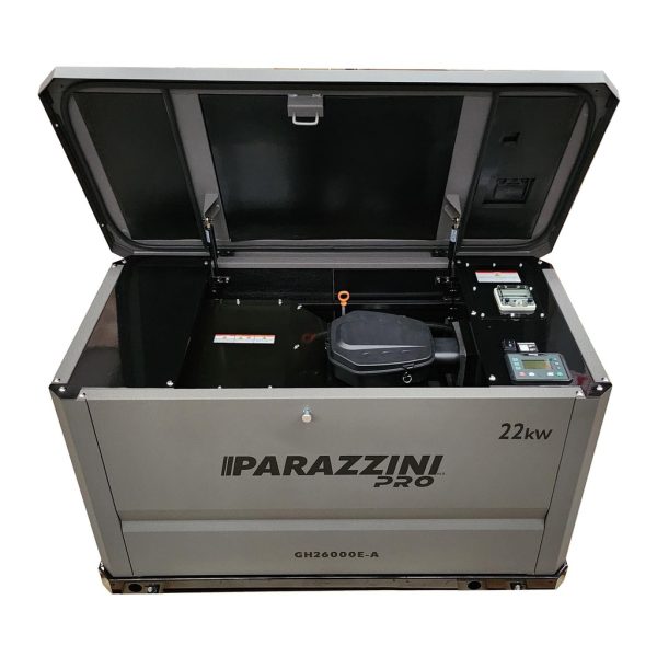 Generador estacionario a gas LP de 22 Kw (no incluye bateria) - Trifasico GH26000E-A